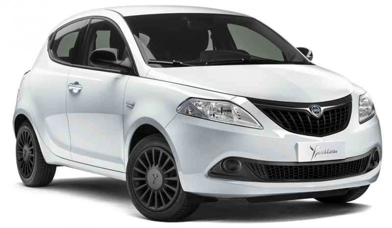 Noleggia con Rentall Lancia Ypsilon Silver. Ibrido dalla grande personalità, grinta e tecnologia!